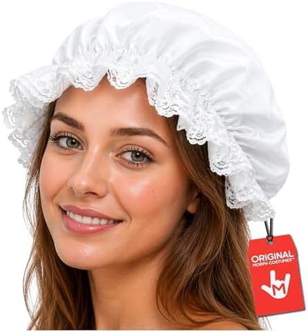 Amazon.com: ZJoey 6 Pcs White Mob Cap Costume Pioneer Bonnet
